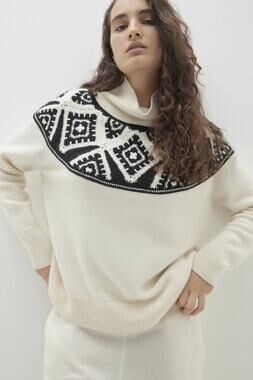 Nakedcashmere OONA CASHMERE Wool Blend TURTLENECK SWEATER M